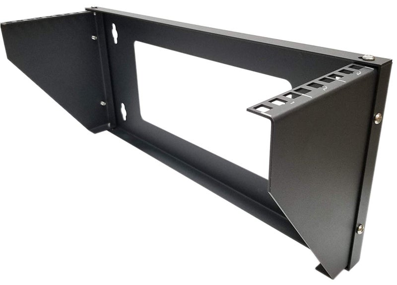 TECHTOO Wall Mount Rack 3U Vertical & Horizontal Rack 19Inch Wall Mountable Server Rack Heavy Duty Max Load 66-150 LBS Network Open Rack for Patch Panel/Data/AV/IT/Computer & Studio Equipment (3U) - Image 1